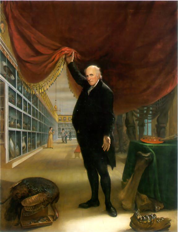 Charles Willson Peale, The Artist in His Museum (self-portrait), 1822