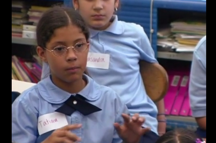 Students participating in a program at the Isabella Stewart Gardner Museum