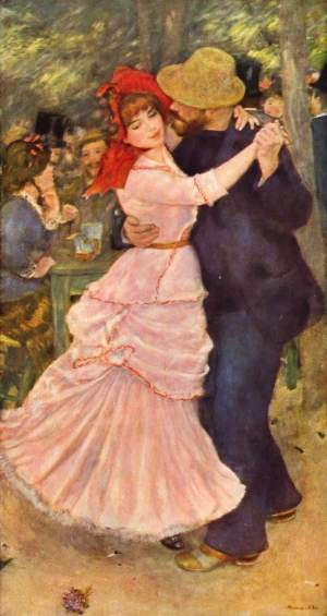 Pierre-Auguste Renoir, Dance at Bougival, 1883. This is one of over 40 works by Renoir in the collection of the MFA Boston.