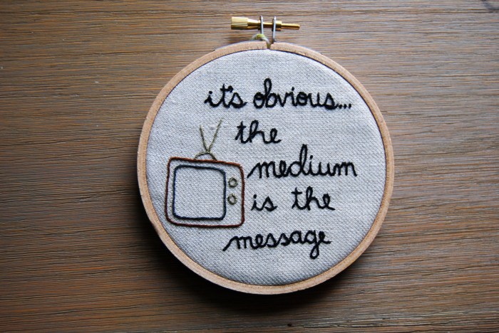 embroidery mcluhan