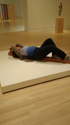 Me as an Erwin Wurm One Minute Sculpture at the Indianapolis Museum of Art