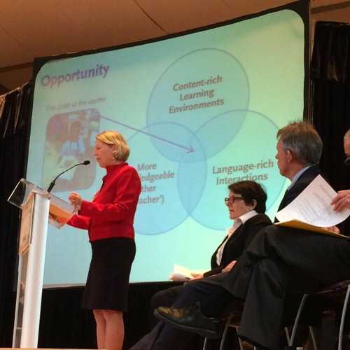 Margie Gillis from Literacy How, Inc, presenting at InterActivity